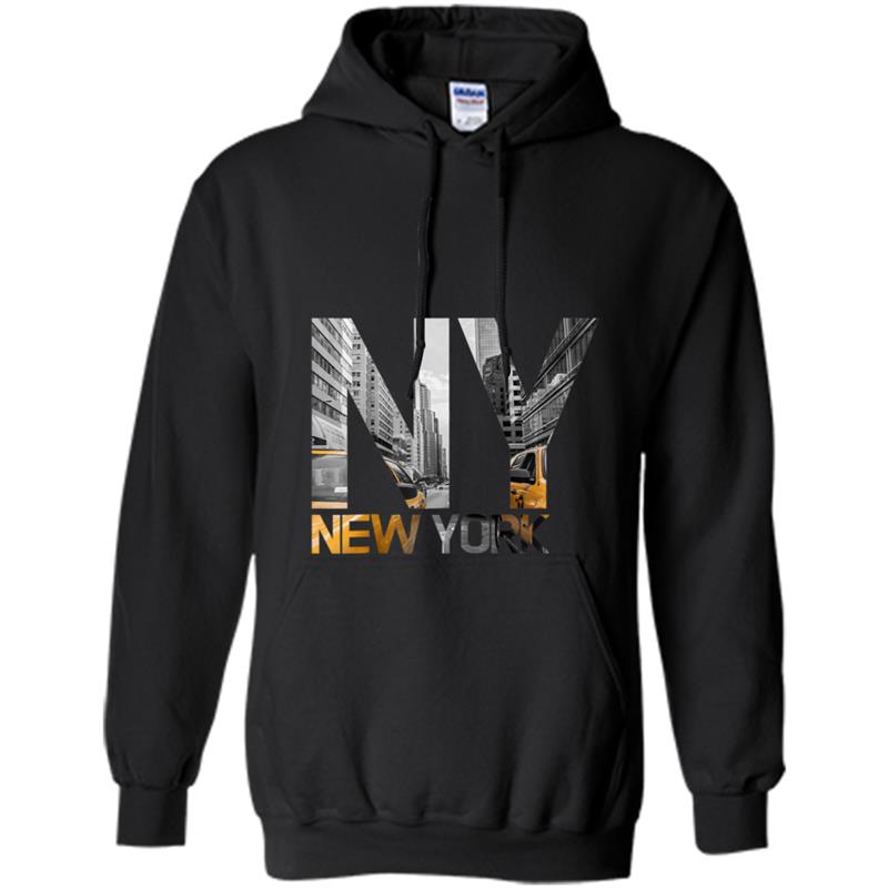 NYC New York City Skyline Taxi Manhattan Design Hoodie-mt