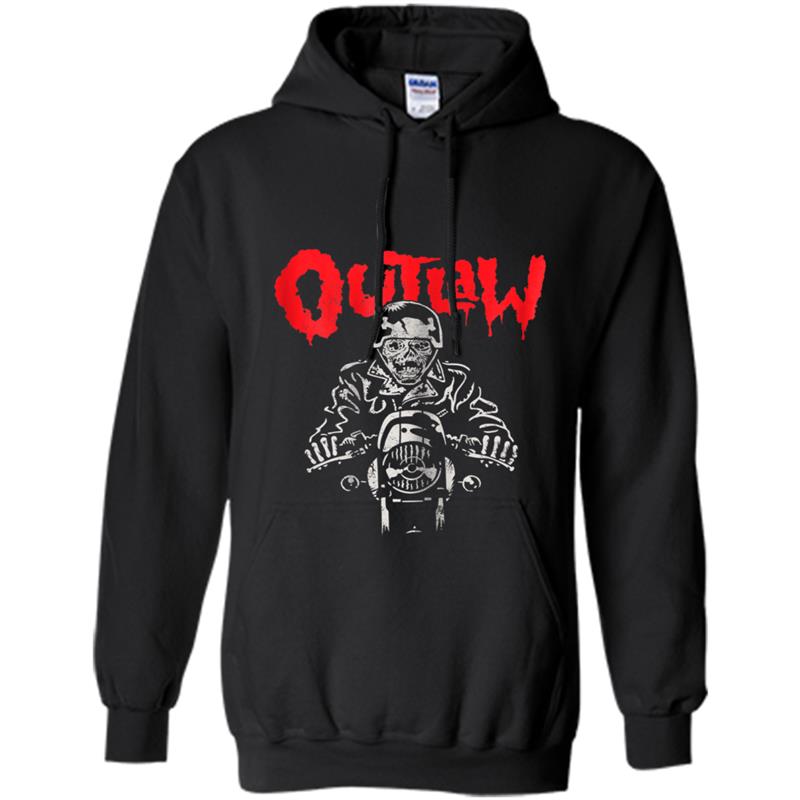 Outlaw - Zombie Mummy Motorcycle Monster Hoodie-mt