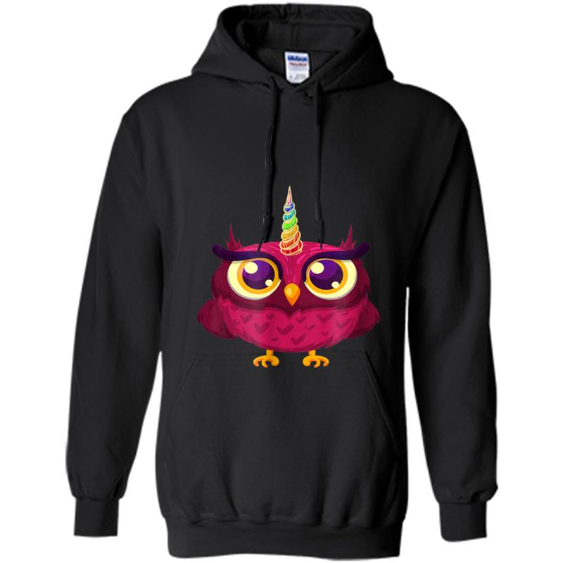Owl And Unicorn Gifts For Girls Women Hoodie-mt