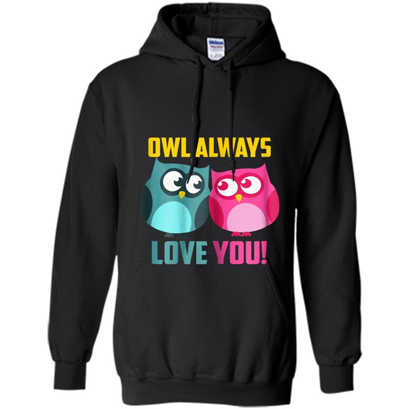 Owl Loves You Always  - Cute Present For Him and Her Hoodie-mt