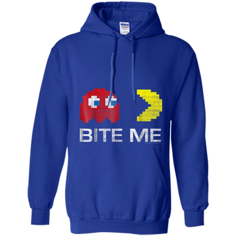 Pac-Man Bite Me Ghost And Pac Man Graphic Hoodie-mt