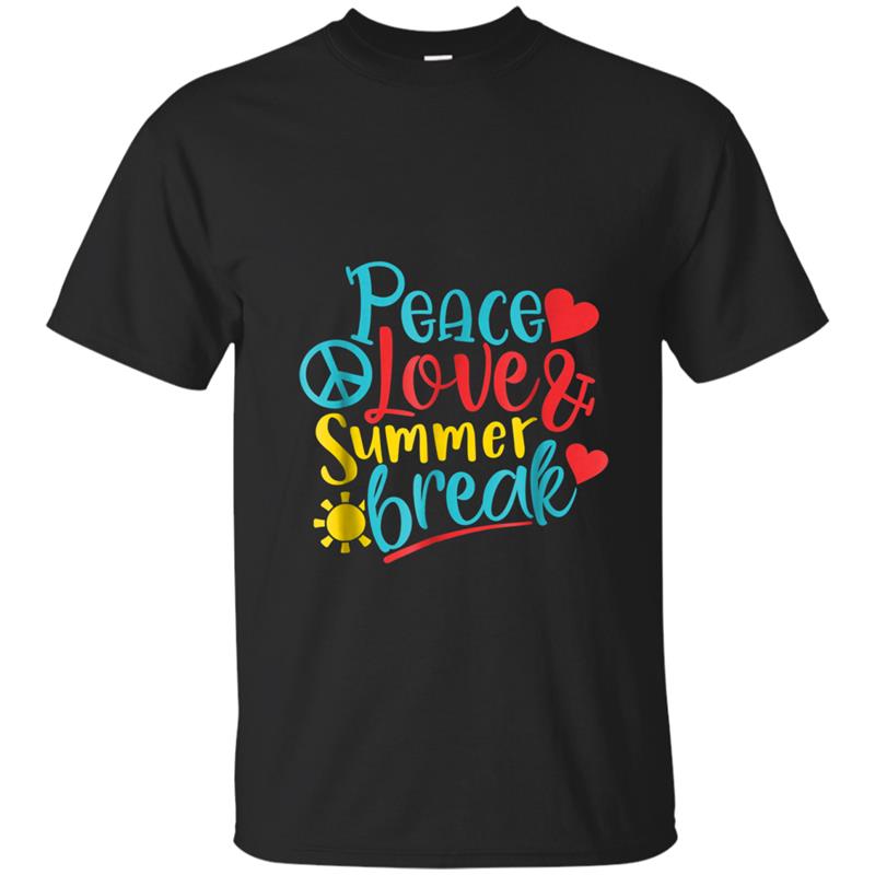 Peace, Love & Summer Break T-shirt-mt