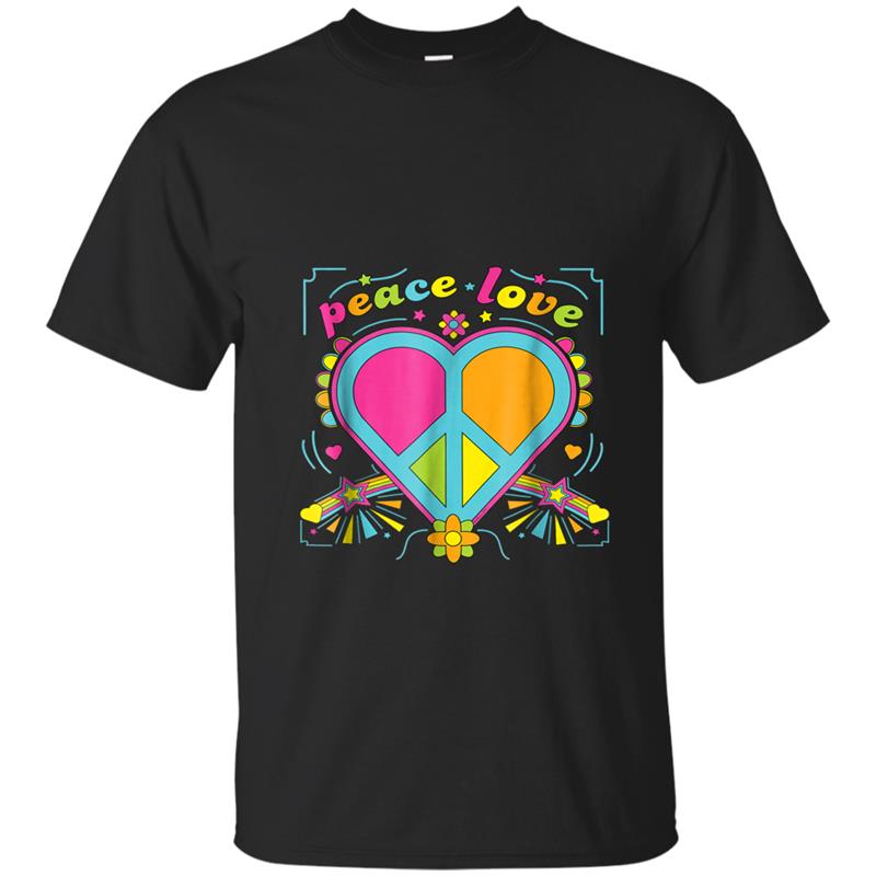 Peace Love  Heart Pop Art T-shirt-mt