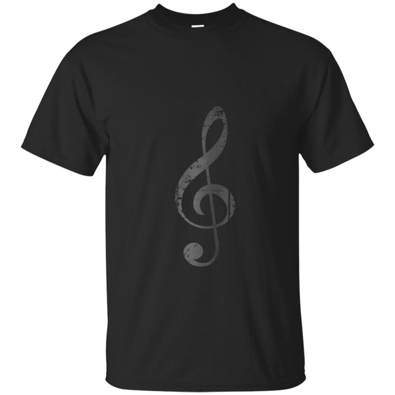 Piano Teacher Gifts - Vintage Treble Clef T-shirt-mt