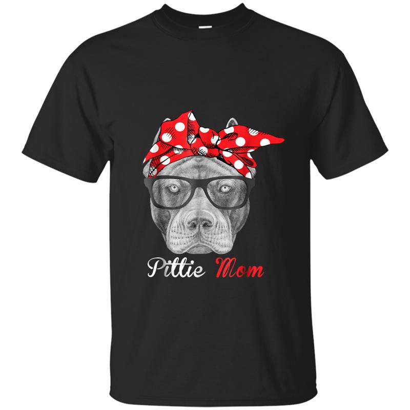 Pittie Mom  for Pitbull Dog Lovers-Mothers Day Gift T-shirt-mt