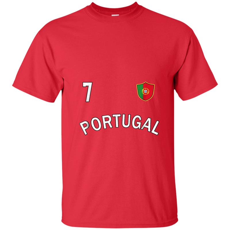 Portugal Soccer 2018  Number 7 Men Women Boy Girl T-shirt-mt