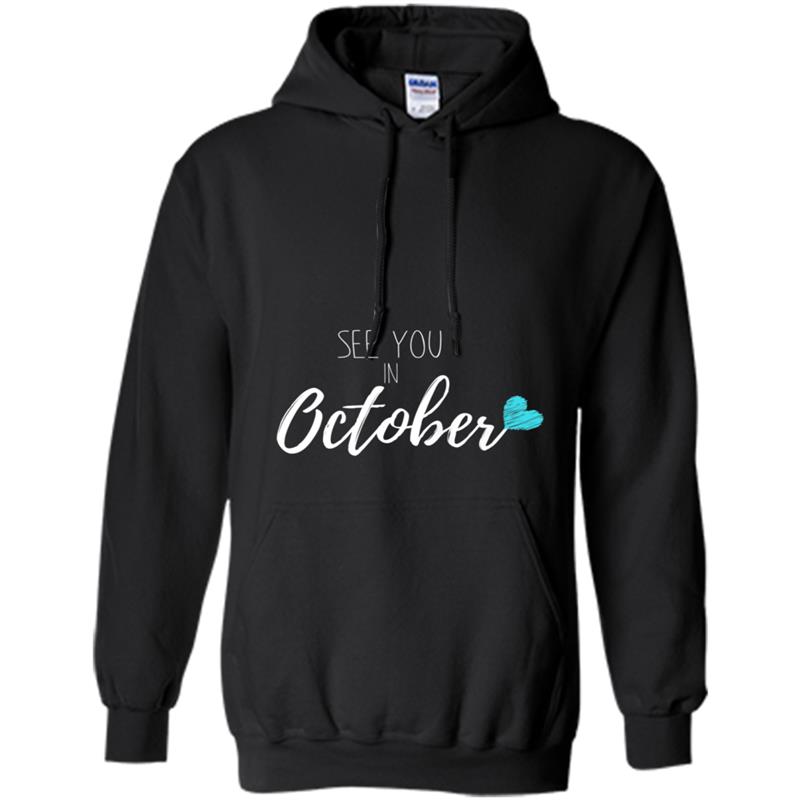 Pregnancy Announcemen Boy See You In October 2018 Hoodie-mt