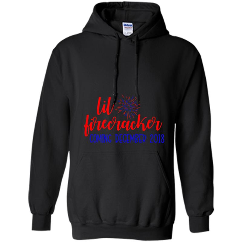 Pregnancy Announcemen December 2018 July Fourth Hoodie-mt