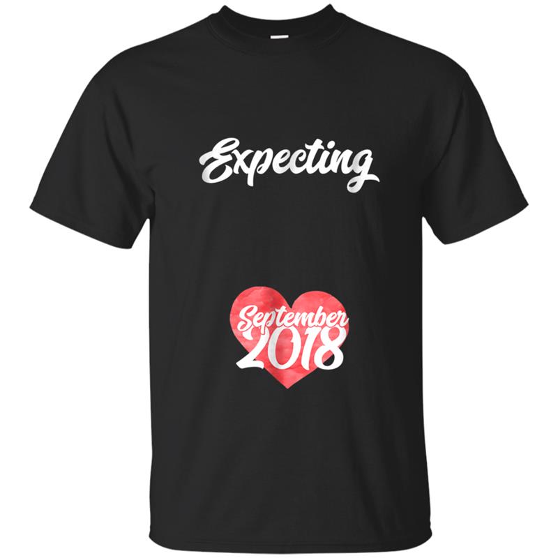 Pregnancy Gift Expecting September 2018  for Women T-shirt-mt