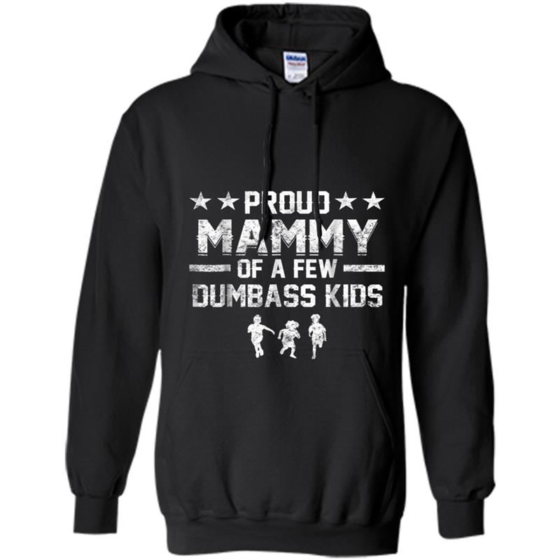 Proud Mammy Of A Few Dumbass Kids Hoodie-mt