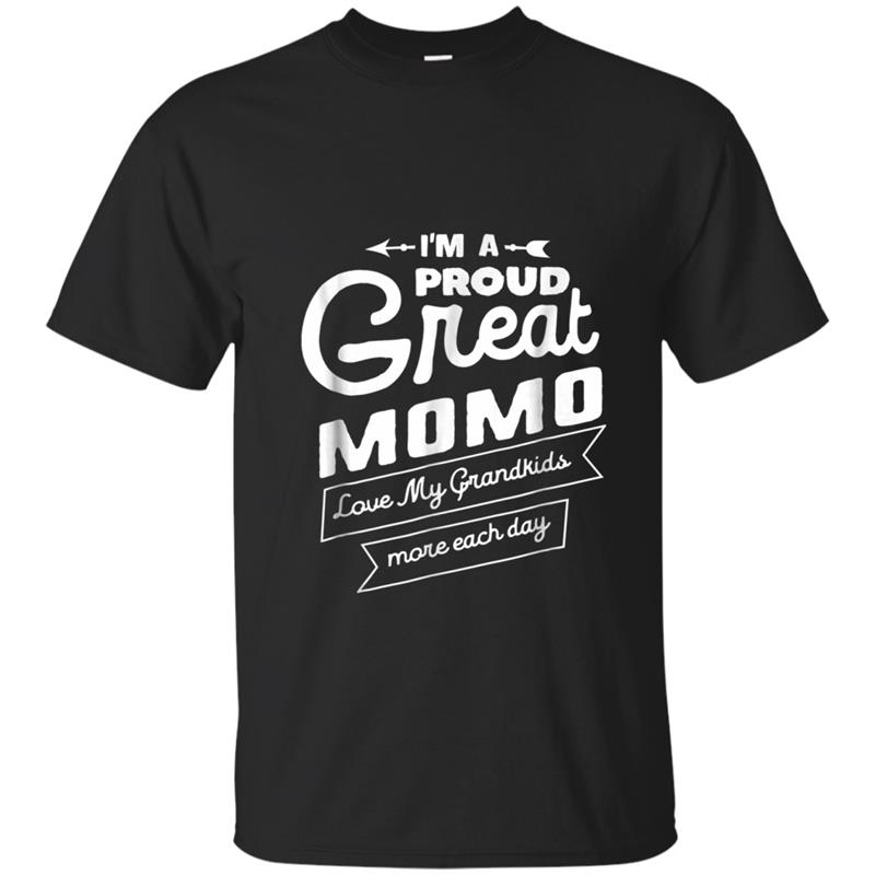 Proud Momo Love My Grandkids Mother's Day Gift T-shirt-mt