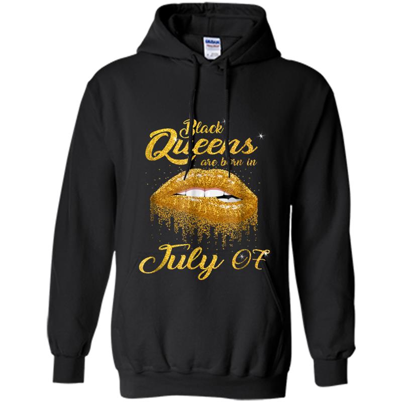 Queens Are Born On July 07  for Black Women Hoodie-mt