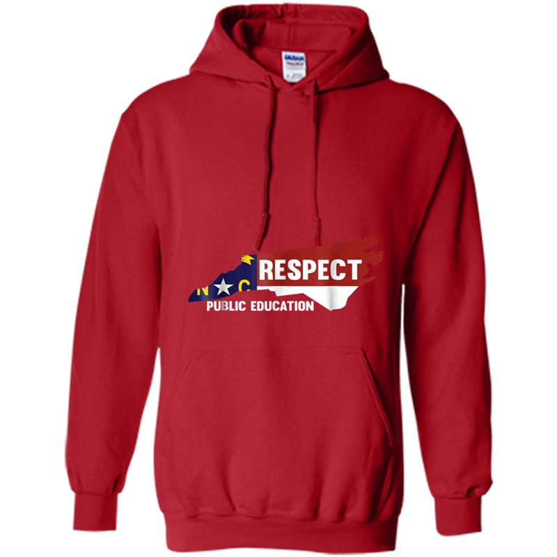 Red For Ed North Carolina  for Men and Women Teacher Hoodie-mt