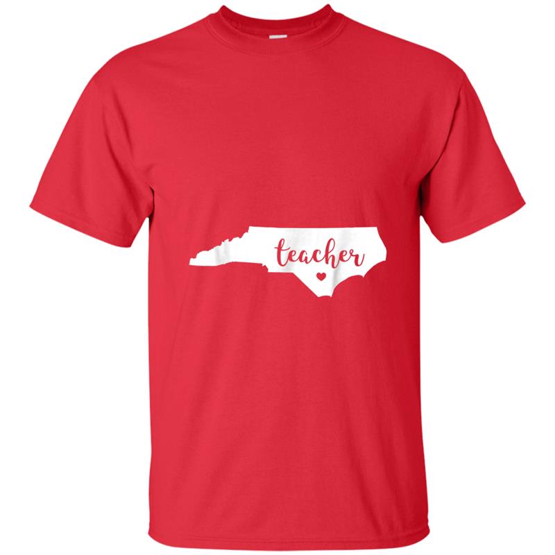 Red For Ed Teacher  North Carolina Public Education T-shirt-mt