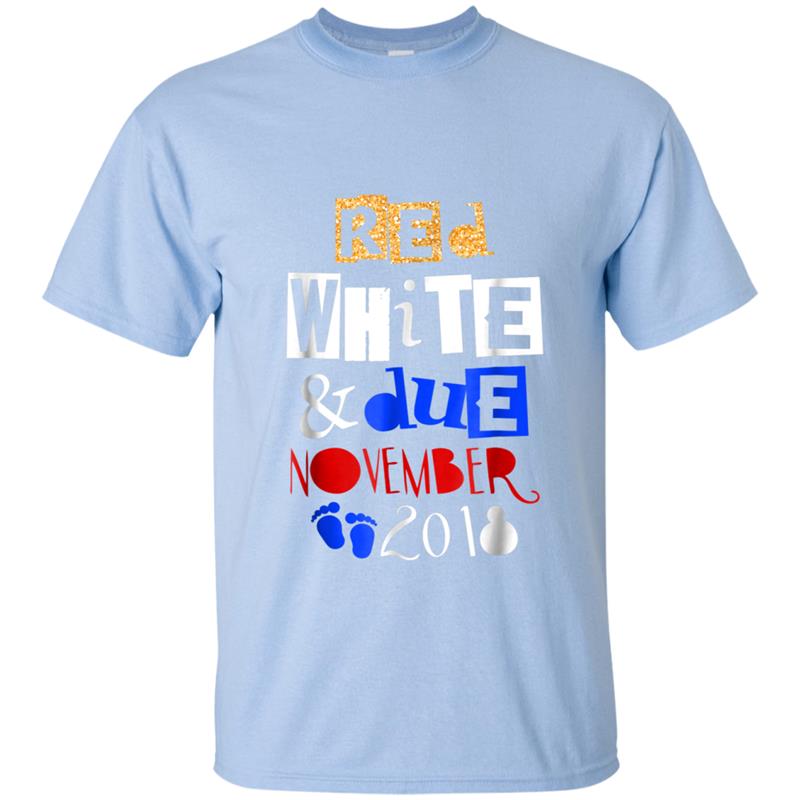 Red White And Due November 2018 T-shirt-mt
