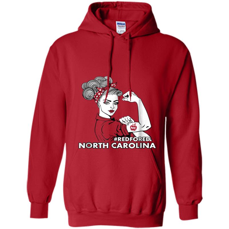 redfored red for ed North Carolina teachers NC Hoodie-mt