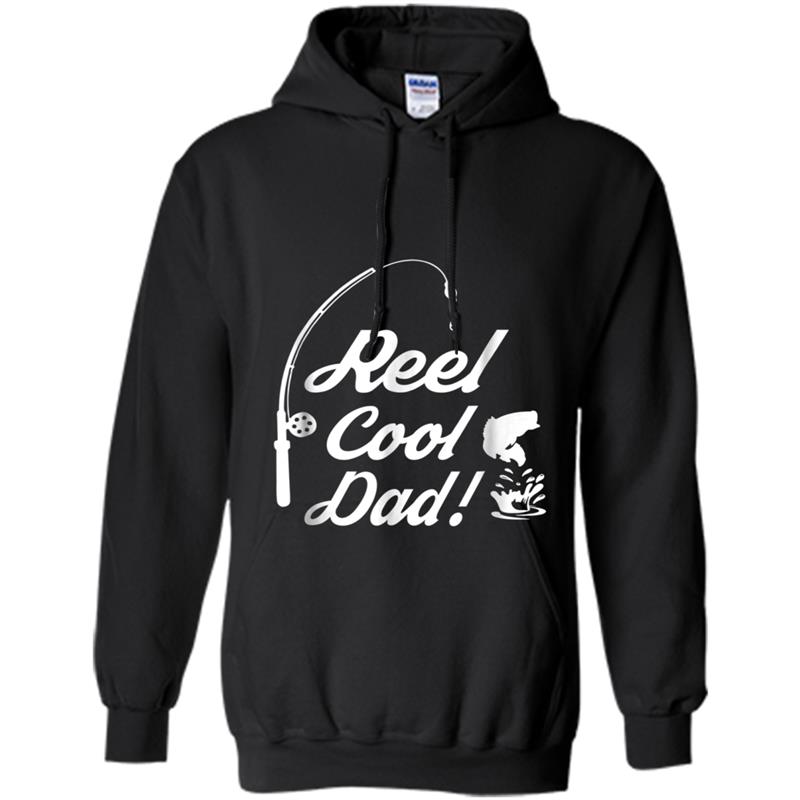 Reel Cool Dad Fishing  Father Day Birthday Fishing Pole Hoodie-mt