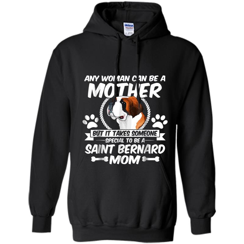 Saint Bernard Mom  Mother's Day Dog Owner Gifts Hoodie-mt