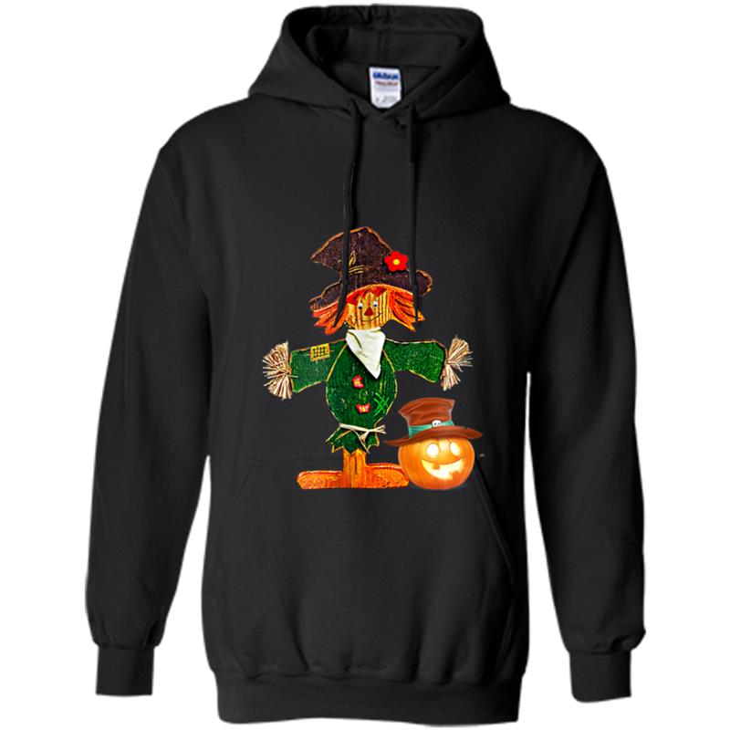 Scarecrow and Pumpkin  Great for Halloween too Hoodie-mt