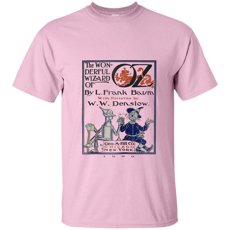 Scarecrow & Tin Man  Vintage Wizard of OZ Book Tee T-shirt-mt