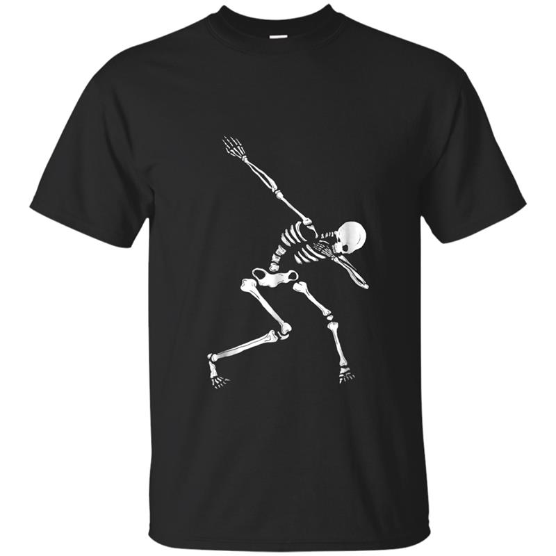 Skeleton  - Dab Dance Pose  - Halloween Tee T-shirt-mt