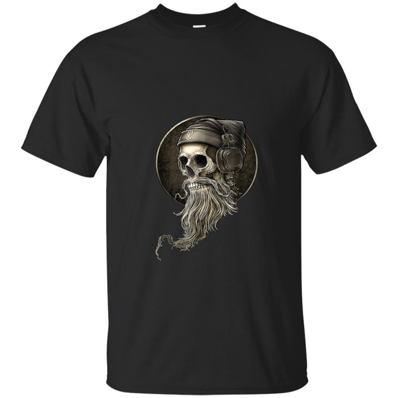 Skull Headphones Skull  Women Men T-shirt-mt