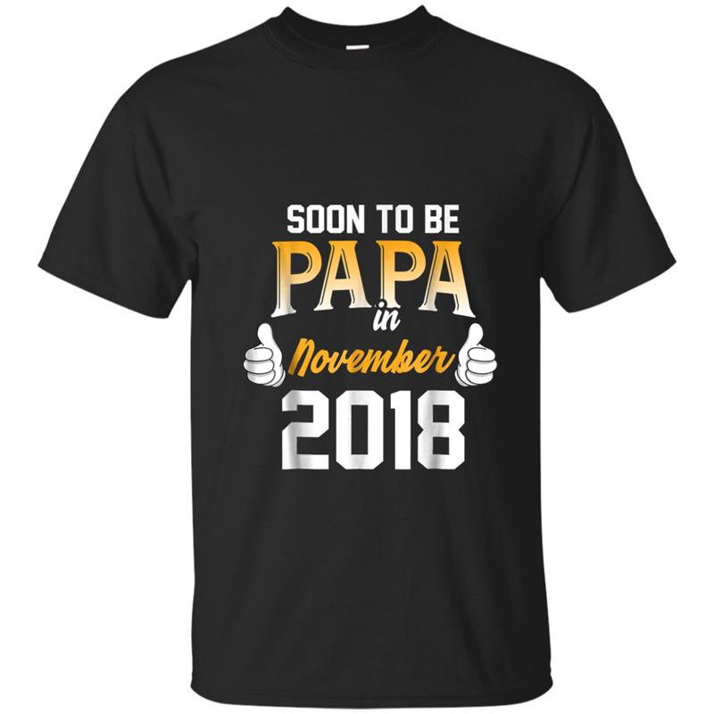 Soon To Be Dad November 2018  - Fathers Day 2018 Gifts T-shirt-mt