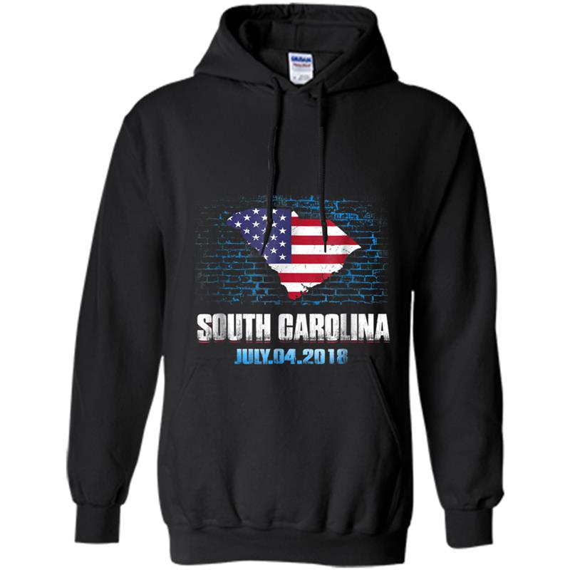 South Carolina  American USA Flag 4th Of July 2018 Hoodie-mt