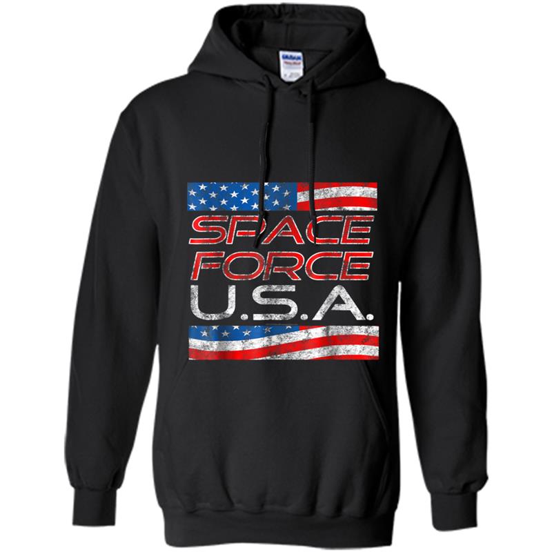 Space Force  Vintage USA Trump Military Patriotic 2020 Hoodie-mt