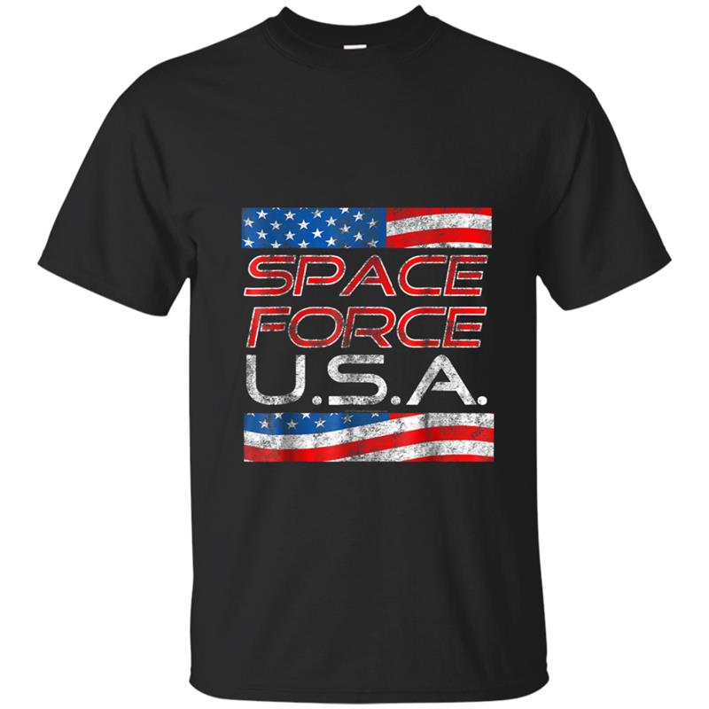 Space Force  Vintage USA Trump Military Patriotic 2020 T-shirt-mt