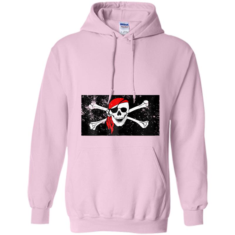 Spooky Pirate Skull and Crossbones  Halloween Hoodie-mt