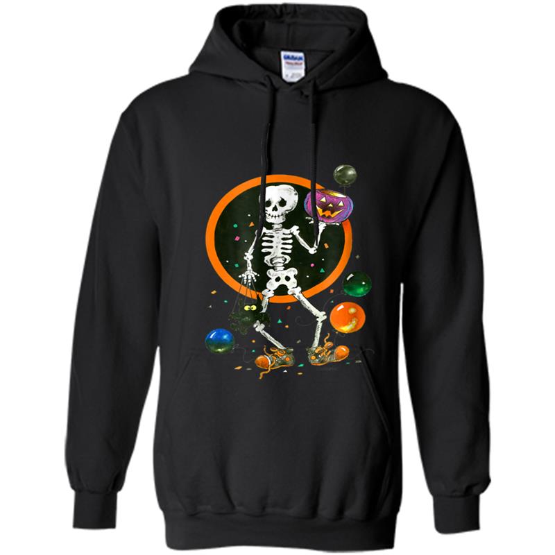 Spooky Skeleton Costume  Funny Halloween Party Giordano Hoodie-mt