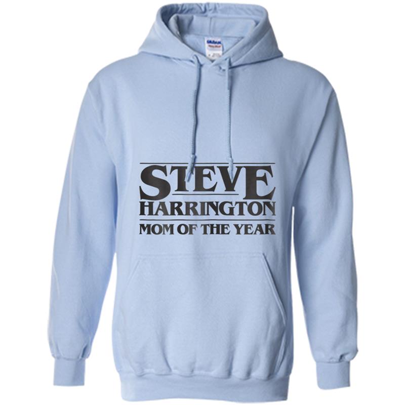 Steve Harrington Mom of The Year  Black Graphic Tee Hoodie-mt