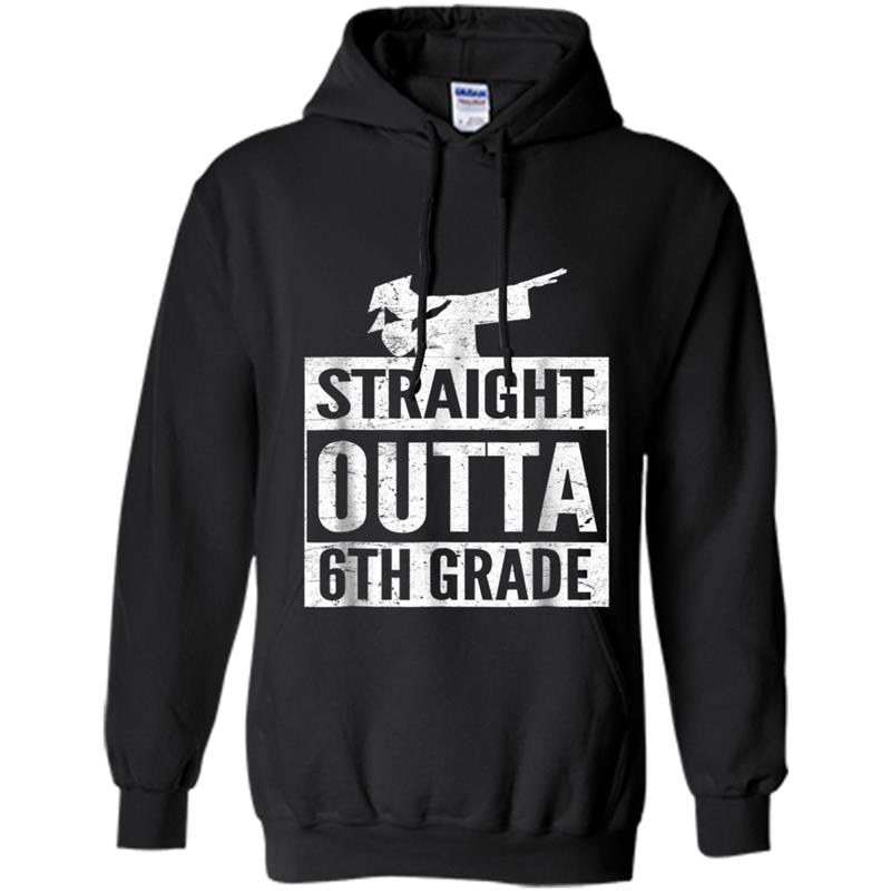 Straight Outta 6th Grade Dabbing Tee GRADE 2018 Funny Hoodie-mt