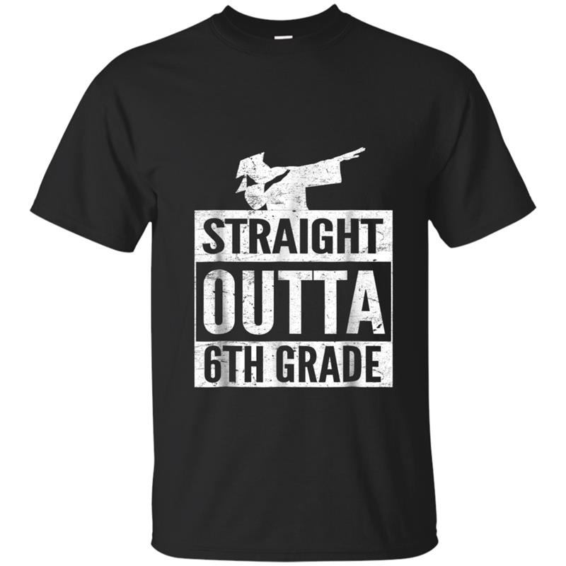 Straight Outta 6th Grade Dabbing Tee GRADE 2018 Funny T-shirt-mt