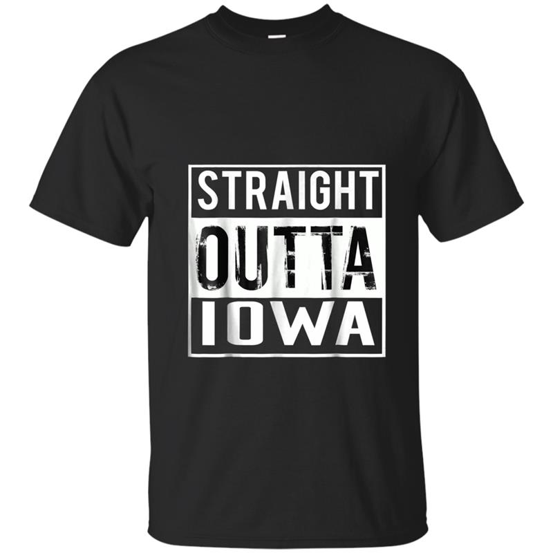 Straight Outta Iowa  Iowa T-shirt-mt