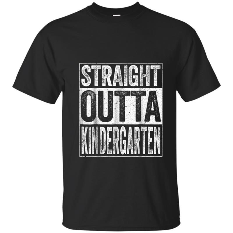 Straight Outta Kindergarten  Funny Graduation Gift T-shirt-mt