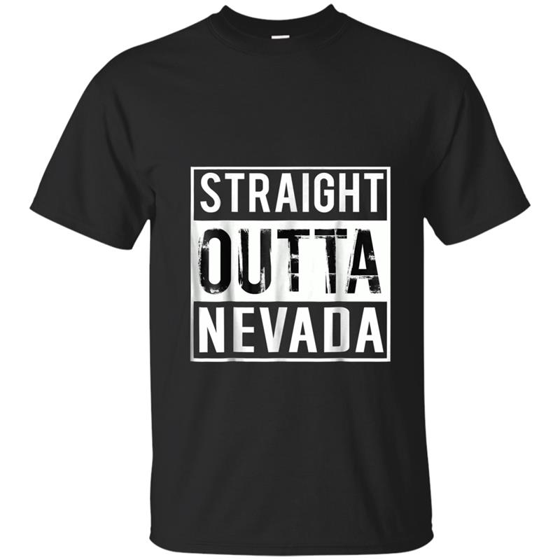 Straight Outta Nevada  Nevada T-shirt-mt