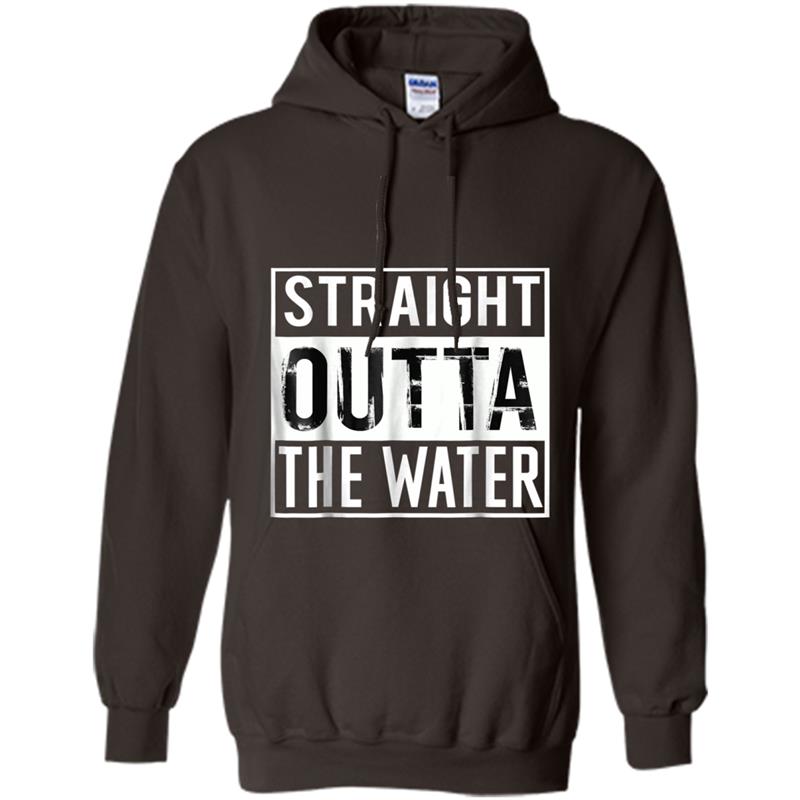 Straight Outta The Water  Hristian Gift Distressed Tee Hoodie-mt