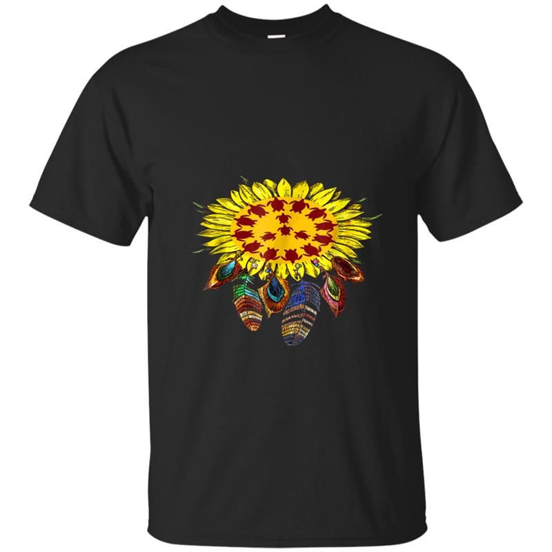 Sunflower Peace Turtle T-  Sunflower  Turtle Lover T-shirt-mt