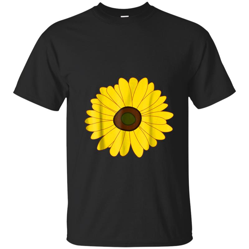 Sunflower - Simple Bright Sunny Yellow Flower T-shirt-mt