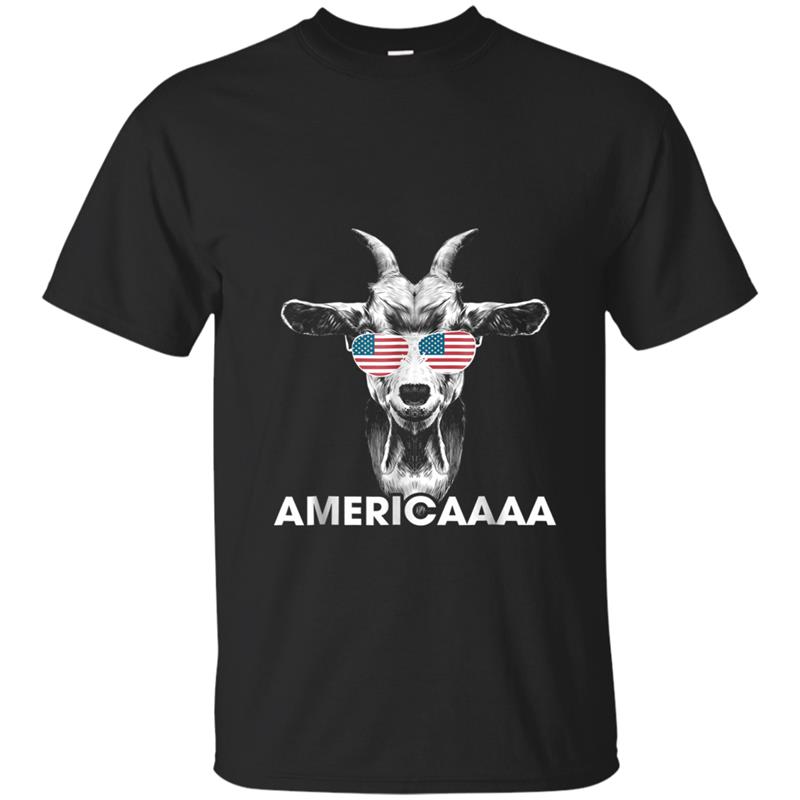 Sunglasses Goat America 4th of July Funny  Patriotic T-shirt-mt