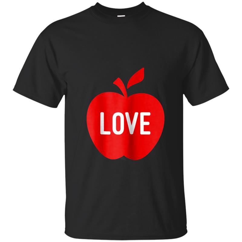 Teacher Appreciation Day Apple Love Gif T-shirt-mt