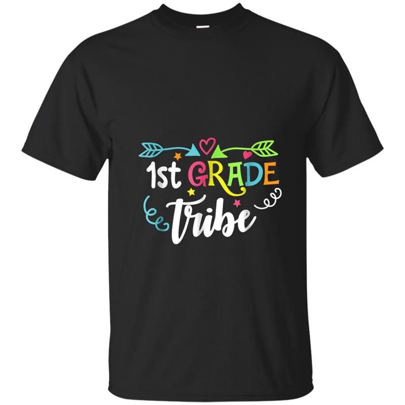 Teacher Grade Level  1st Grade Tribe 1st Grade Back To T-shirt-mt