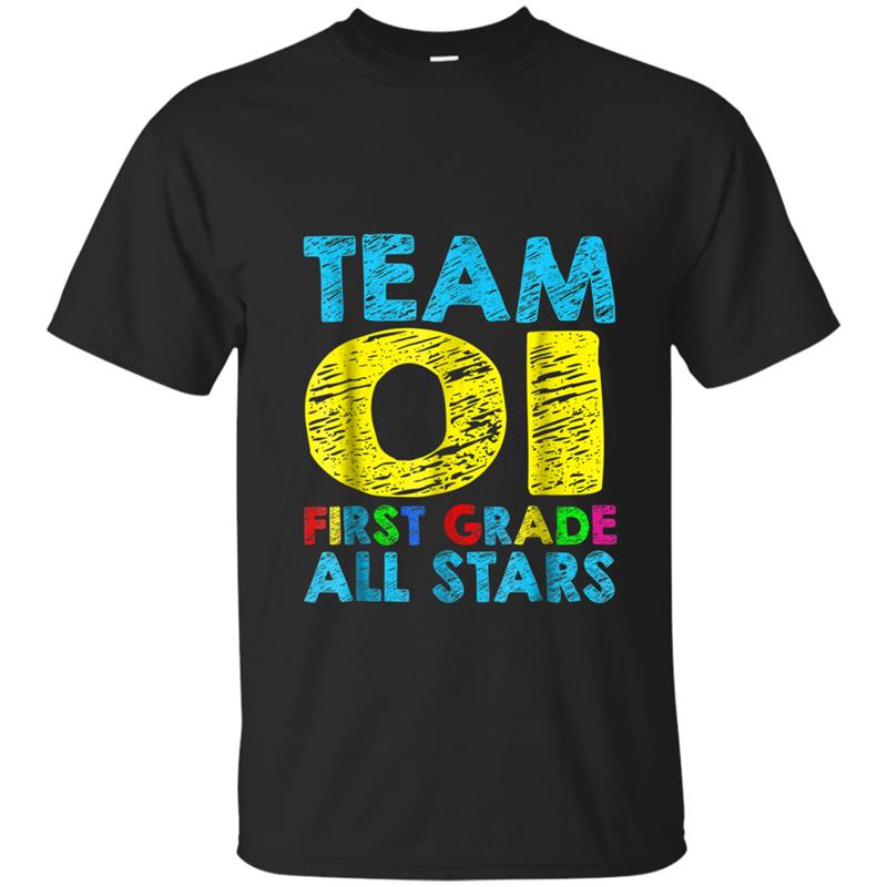 Team First Grade All Stars - 1st Grade Back To School T-shirt-mt