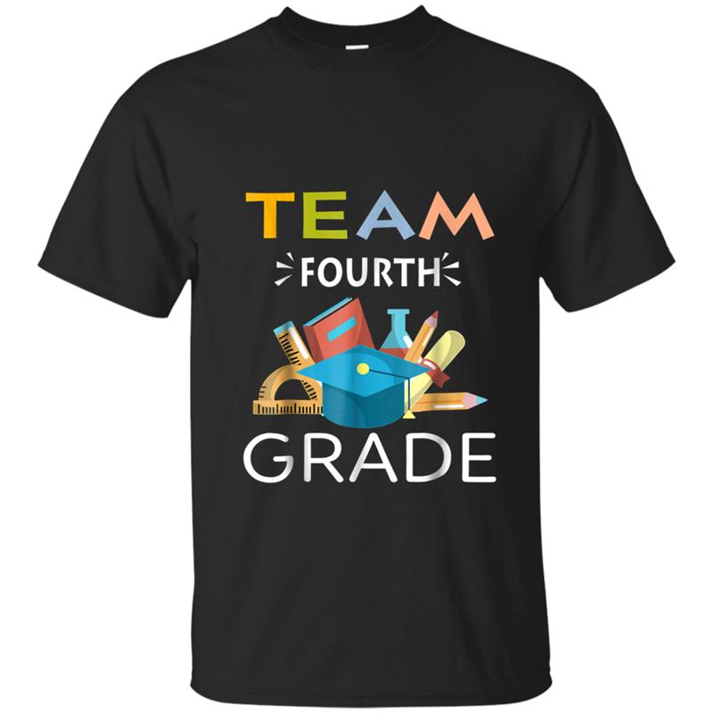Team Fourth Grade-4th grade Back to School T-shirt-mt