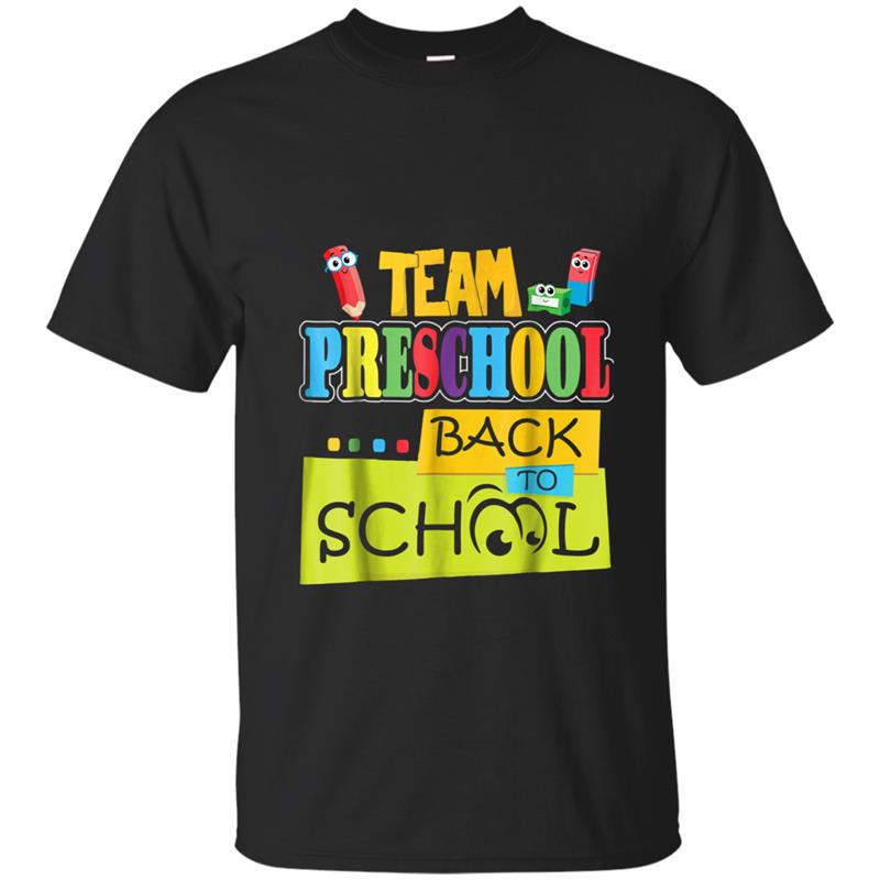 Team Preschool  Funny Back To School Gif T-shirt-mt