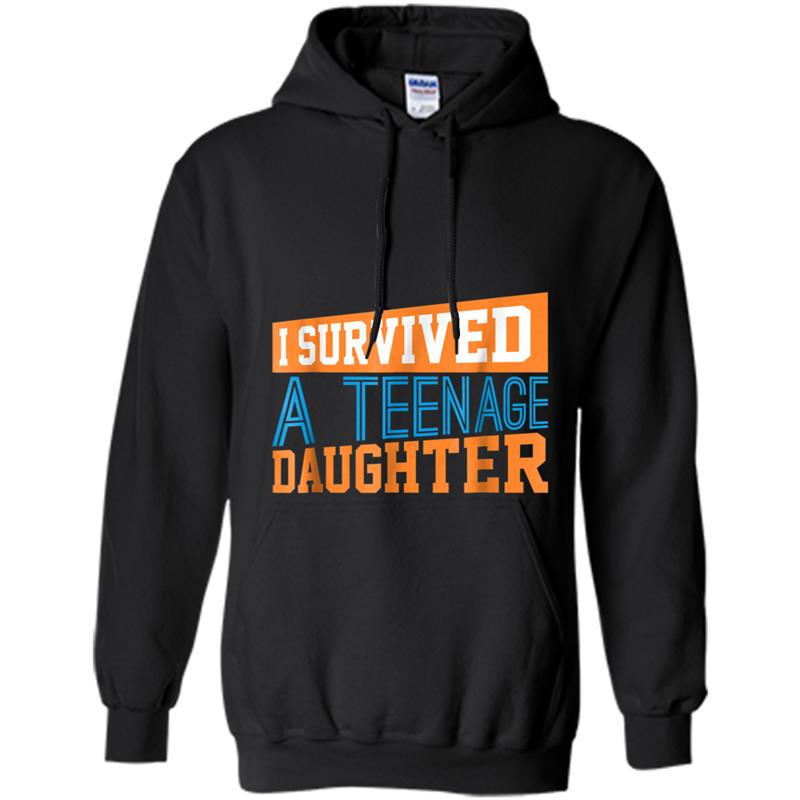 Teenage Daughter Survivor  Fathers or Mothers Day Gift Hoodie-mt