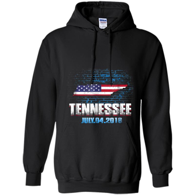 Tennessee  American USA Flag 4th Of July 2018 Hoodie-mt