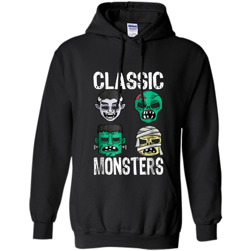 The Classic Monsters Halloween  Happy Halloween Hoodie-mt